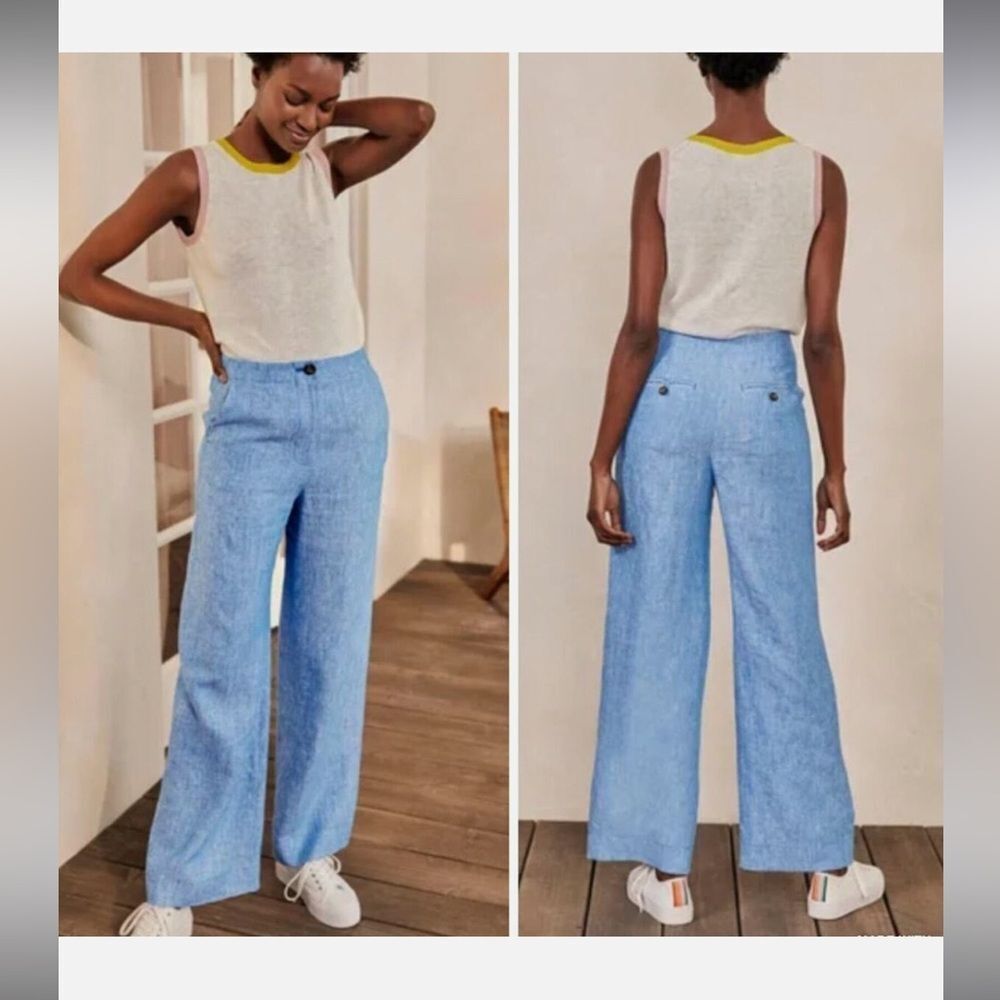 NWT Boden glorious British style linen pants